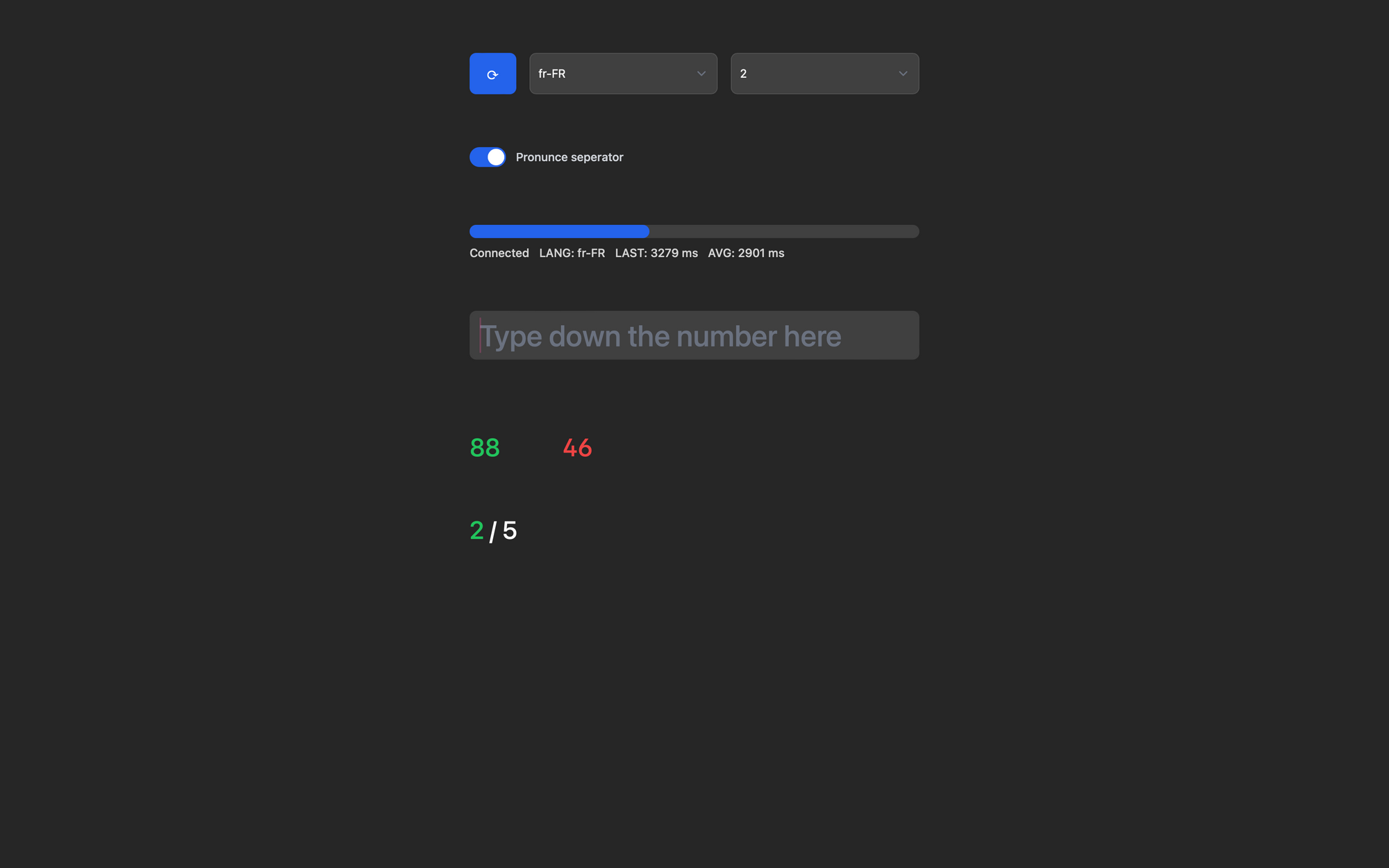 Improving Language Study Observability: Number Familiarity Evaluation using the ELK Stack